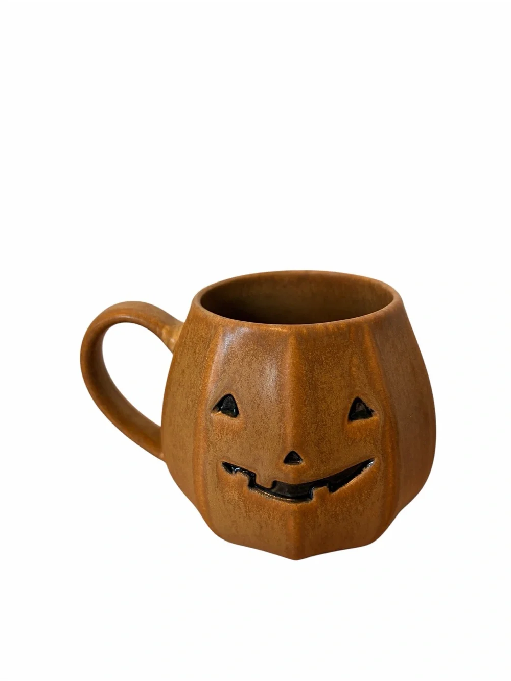 Crate & Barrel Pumpkin Jack-O'-Lantern Ceramic Mug Halloween